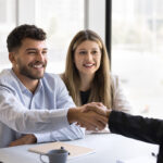 A young couple discuss a family limited partnership with their lawyer