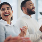 happy smiling employees