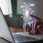 A person using AI on their computer