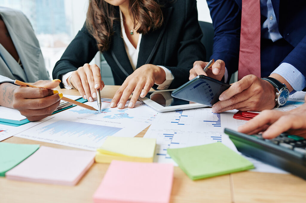 Shareholders meet to discuss how to grow their company from within