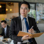 A businessman contemplates the succession plan of his organization