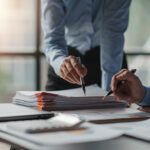 Company executives work on drafting a positioning statement for their brand