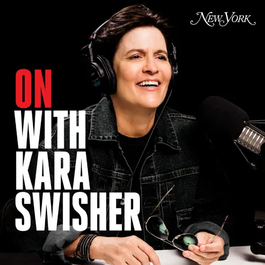 Cover art for On With Kara Swisher, a podcast exploring the crossroads of media, technology and politics, a helpful listen for entertainment entrepreneurs